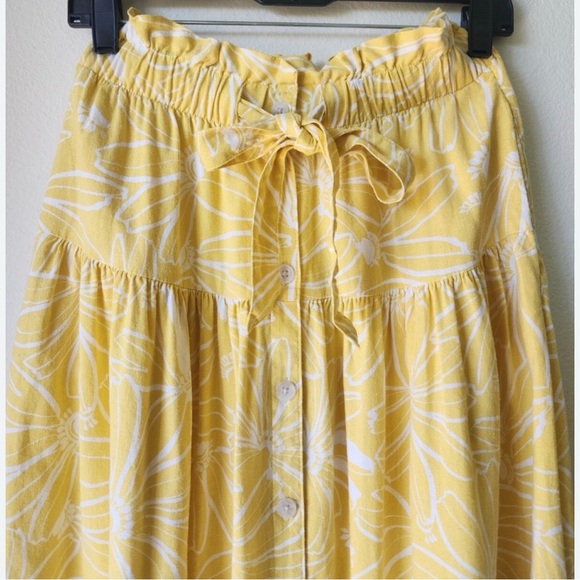 Universal Thread tie linen midi skirt - Picture 1 of 7